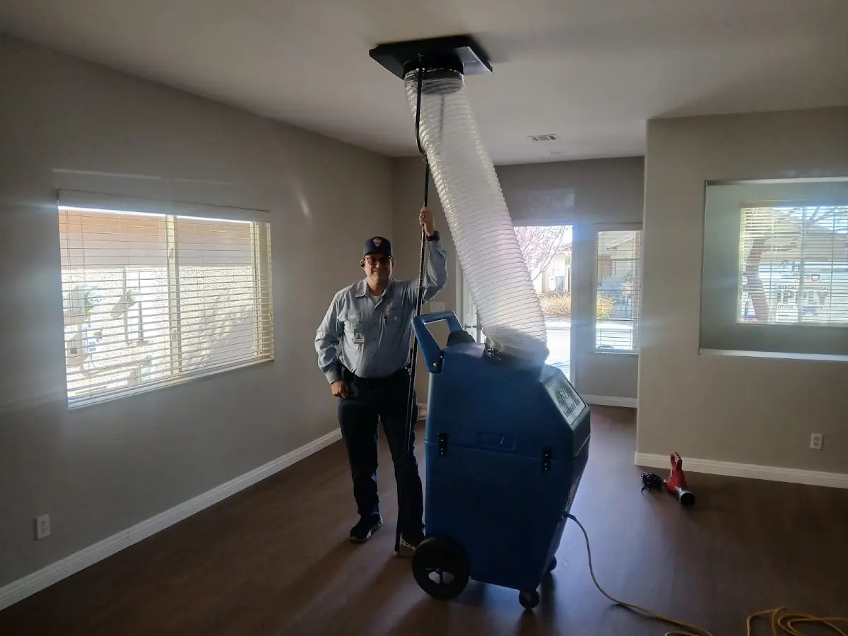 Professional Dryer Vent Cleaning work inside a Marrero home